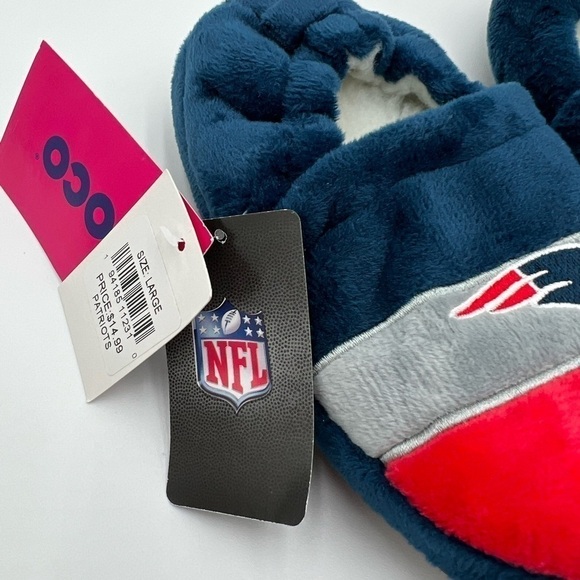 FOCO Boy's NFL Team Logo Plush Kid's Slippers NWT - Picture 4 of 4